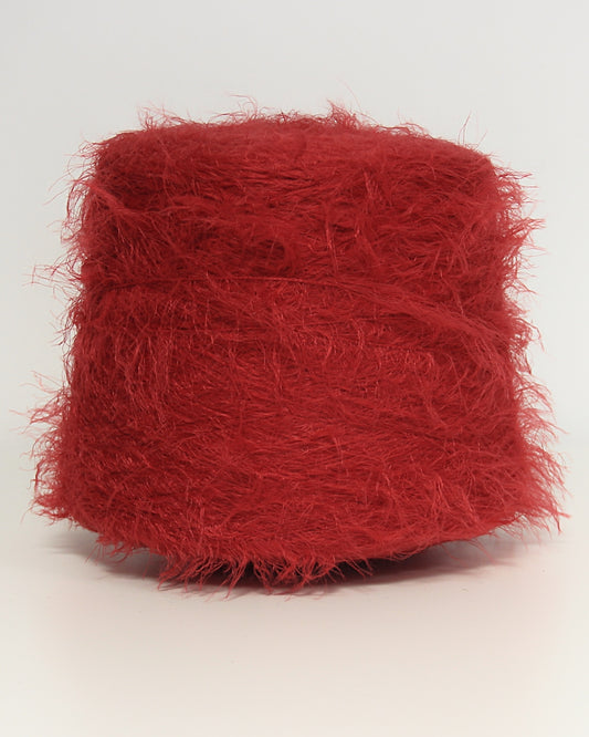 Red Fluffina yarn, 100% Nylon, 300 m / 100 g