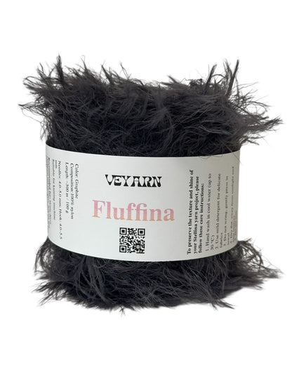 Fluffina Yarn Set (6 × 100 g) — Nude & Grey Shades