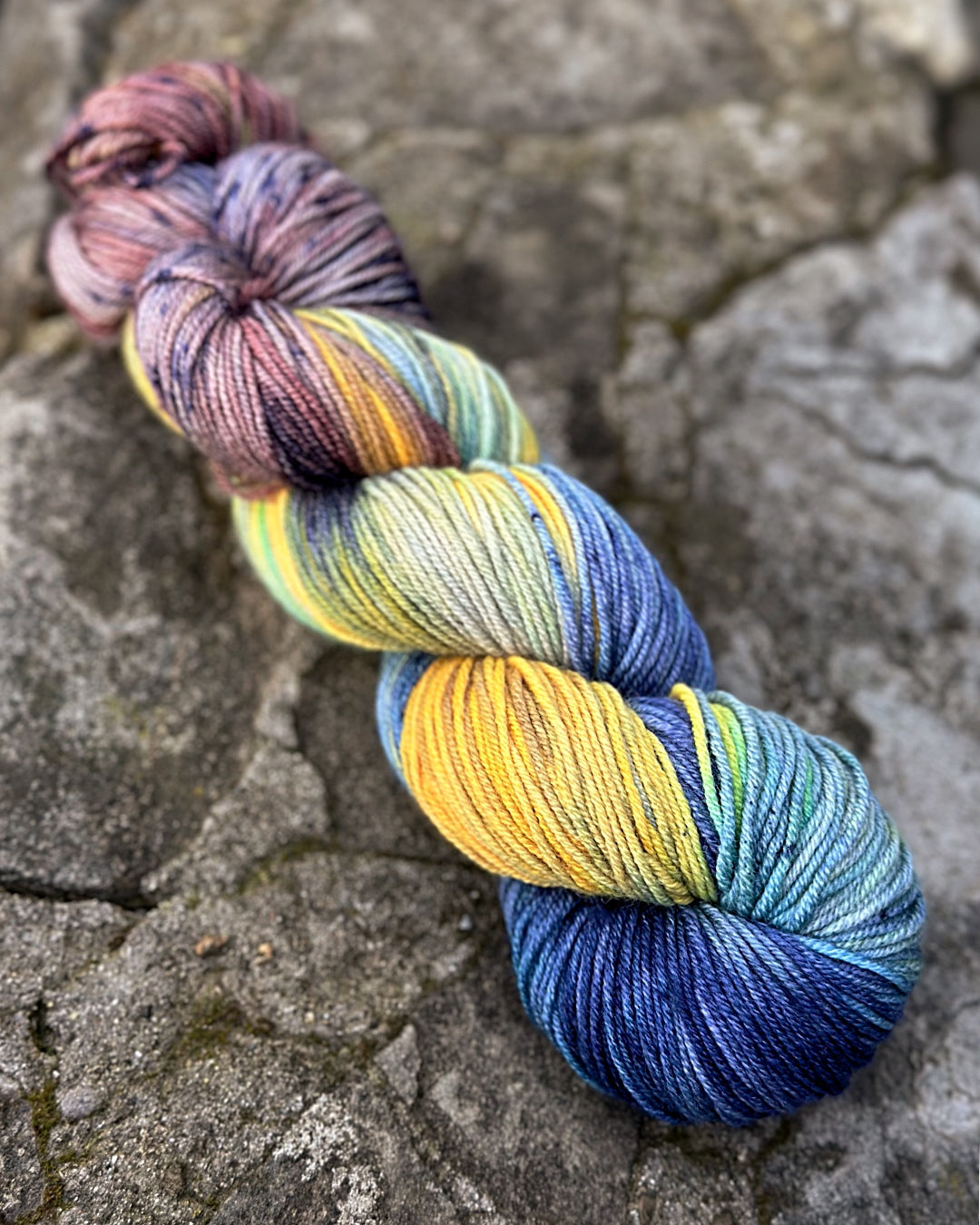 Merino wool Hand Dyed yarn, 8 colors, 400m, skein 100g