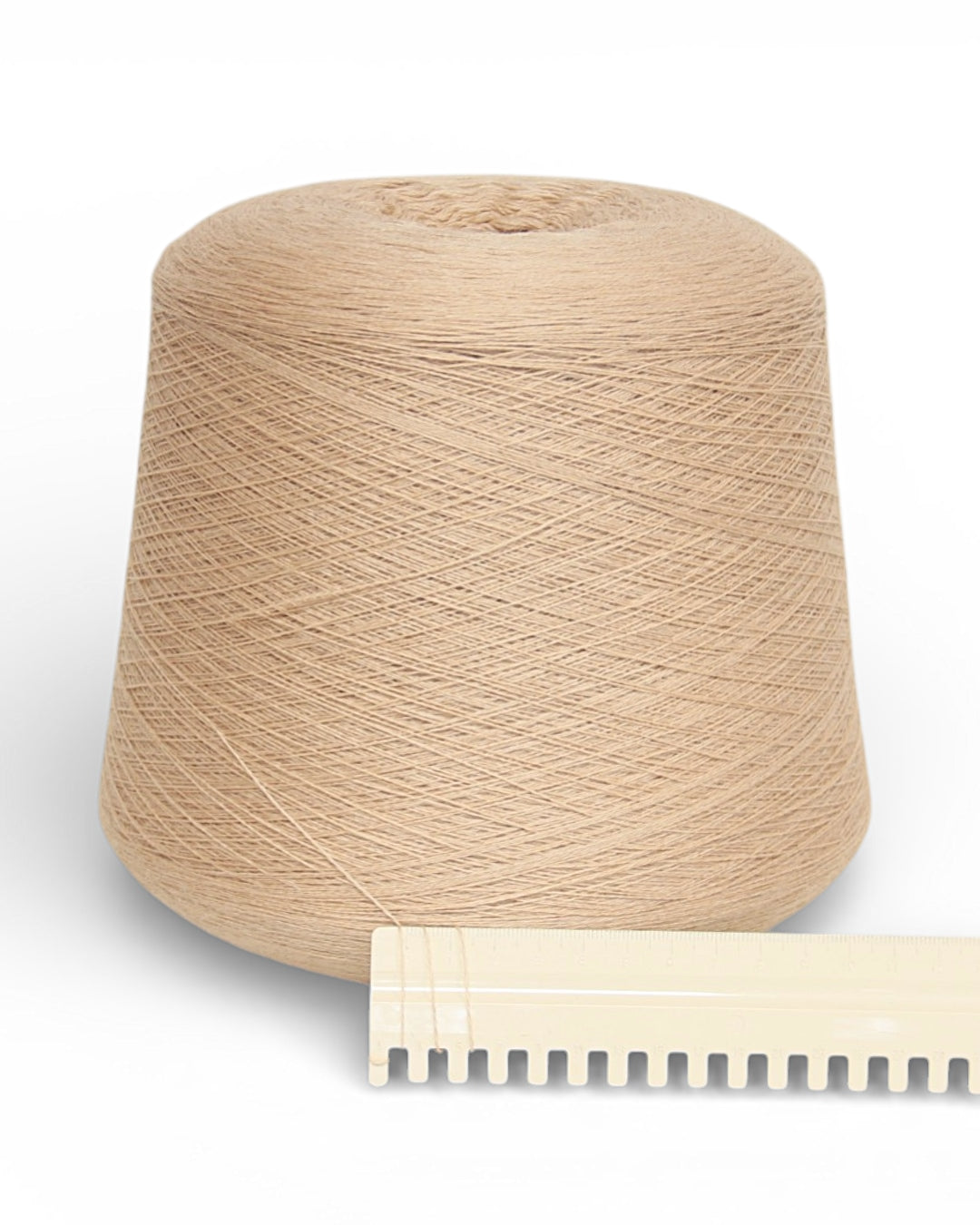 Harmony — Light Beige | Italian 100% extrafine merino wool cone yarn