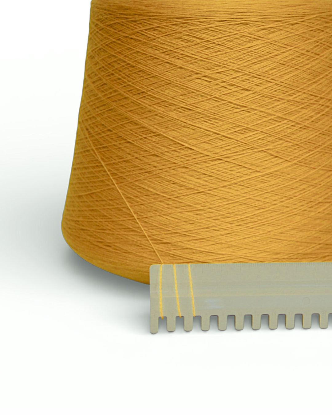 Harmony — Amber Mustard | Italian 100% extrafine merino wool cone yarn