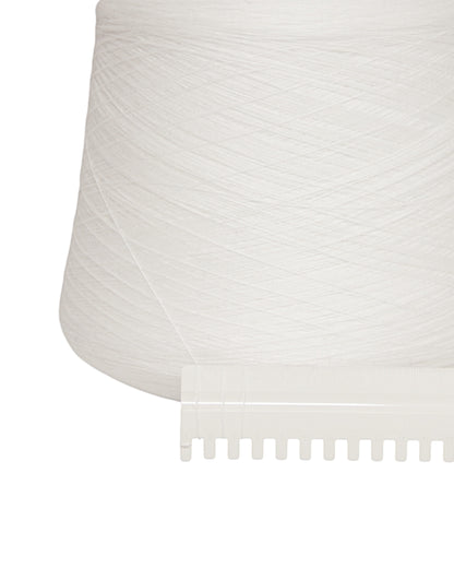 Harmony — White | Italian 100% extrafine merino wool cone yarn