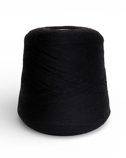 Harmony — Black | Filato italiano 100% merino extrafine su cono