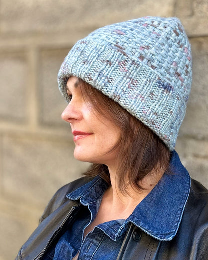 Knit Hat Pattern with Popular Textured Stitch (PDF + Video Tutorial)
