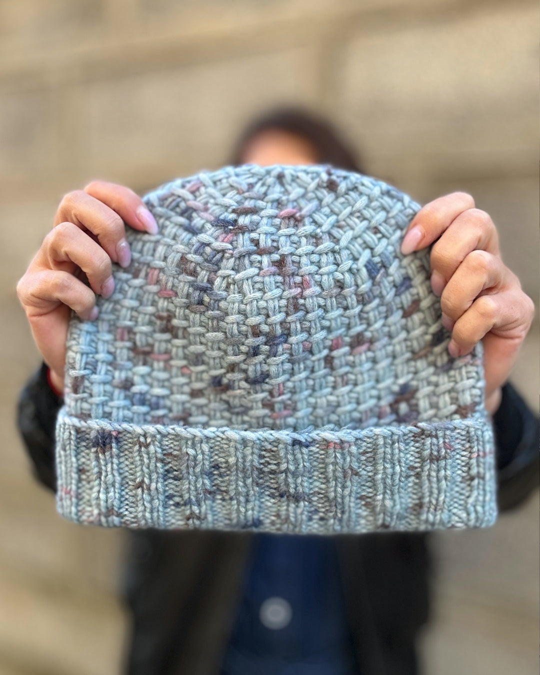 Knit Hat Pattern with Popular Textured Stitch (PDF + Video Tutorial)