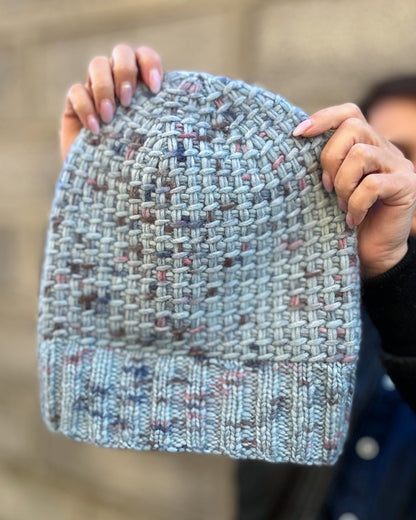 Knit Hat Pattern with Popular Textured Stitch (PDF + Video Tutorial)