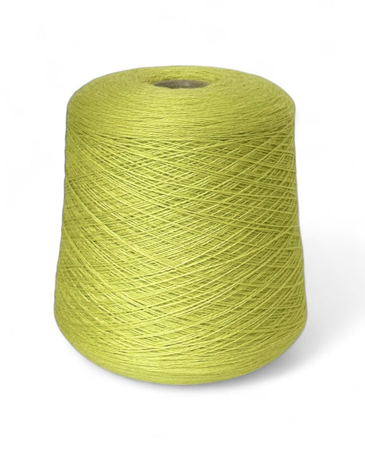 Bright Lime yarn cone from the Heritage collection