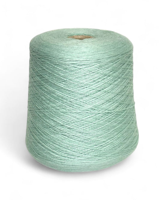 Sage Dust yarn by Pecci Filati, Heritage collection, soft green color
