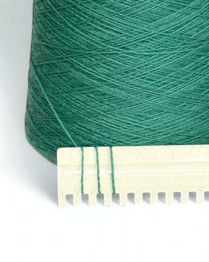 Italian fine yarn by Pecci Filati in ocean green