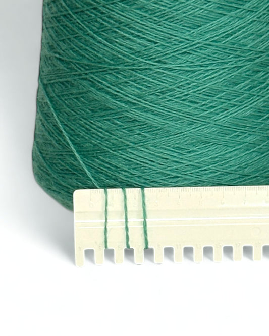 Italian fine yarn by Pecci Filati in ocean green