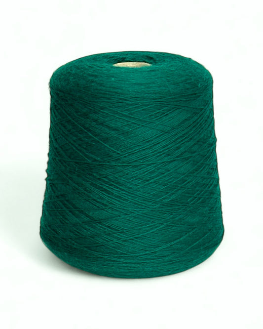 Emerald green angora blend yarn by Pecci Filati
