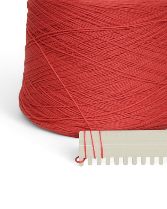 Ermes 3/20 — merino wool & nylon yarn by Olimpias (Italy), Coral Red