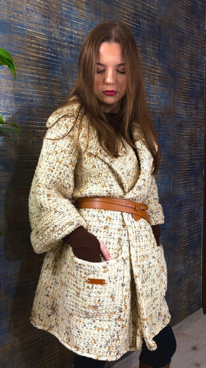 Alpina Soft Golden Drift — Italian merino alpaca cotton blend cord yarn 100g