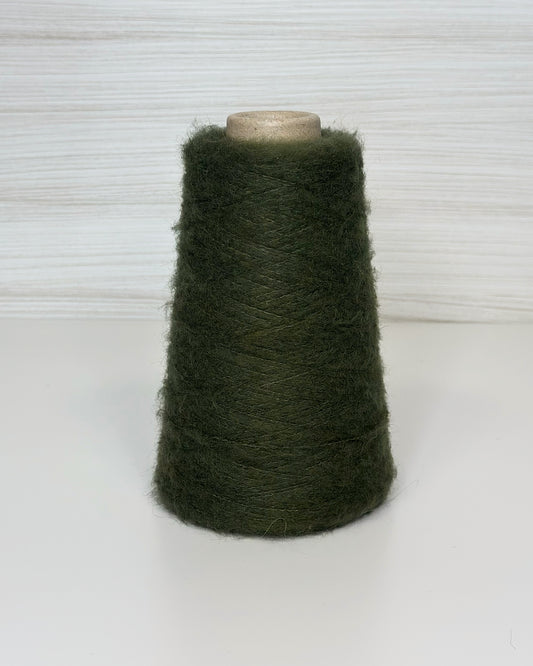 Mohair Yarn on cone, 950m/100g, color Green