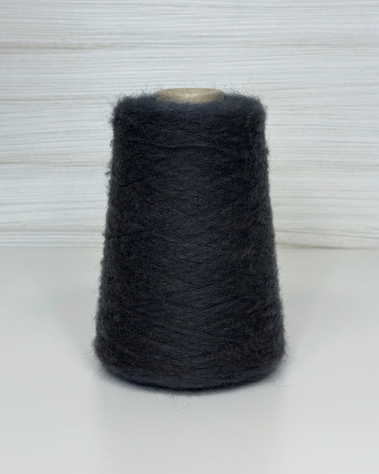 Mohair Yarn on cone, 950m/100g, color Grey