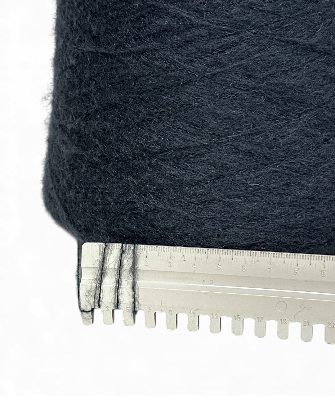 Midnight Slate — fluffy mohair yarn Dallas on cone, 950m/100g