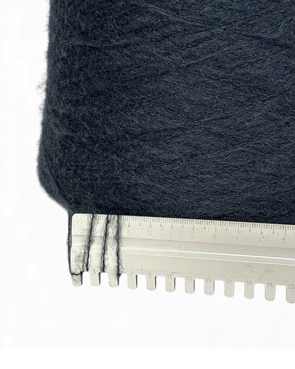 Midnight Slate — fluffy mohair yarn Dallas on cone, 950m/100g