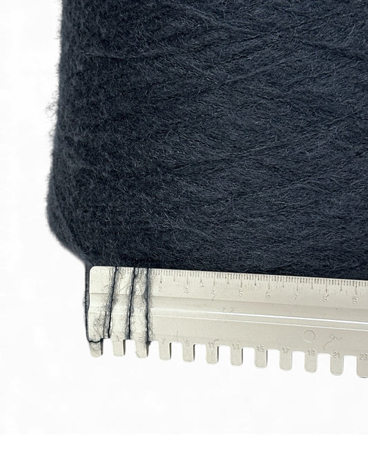 Midnight Slate — fluffy mohair yarn Dallas on cone, 950m/100g