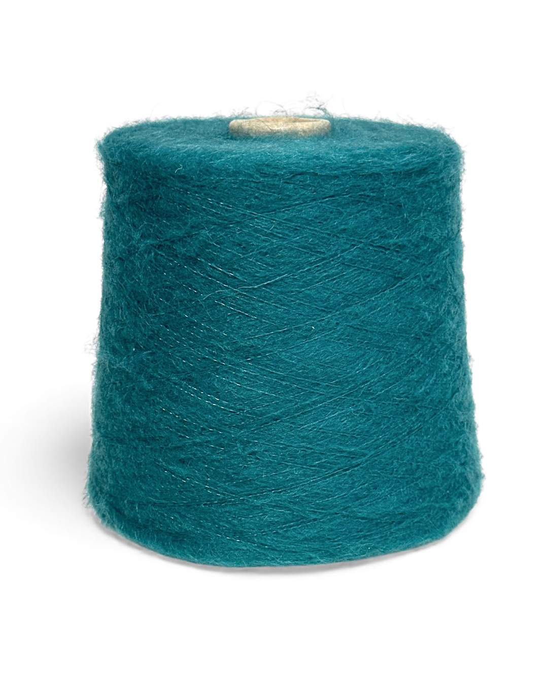 Deep Teal Breeze — fluffy mohair yarn Marzia on cone, 900m/100g