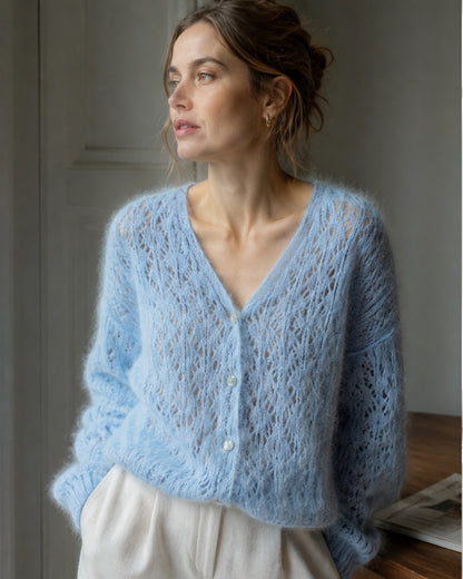 Kid Mohair Silk 'Sky Mist' – 75% Kid Mohair, 25% Silk