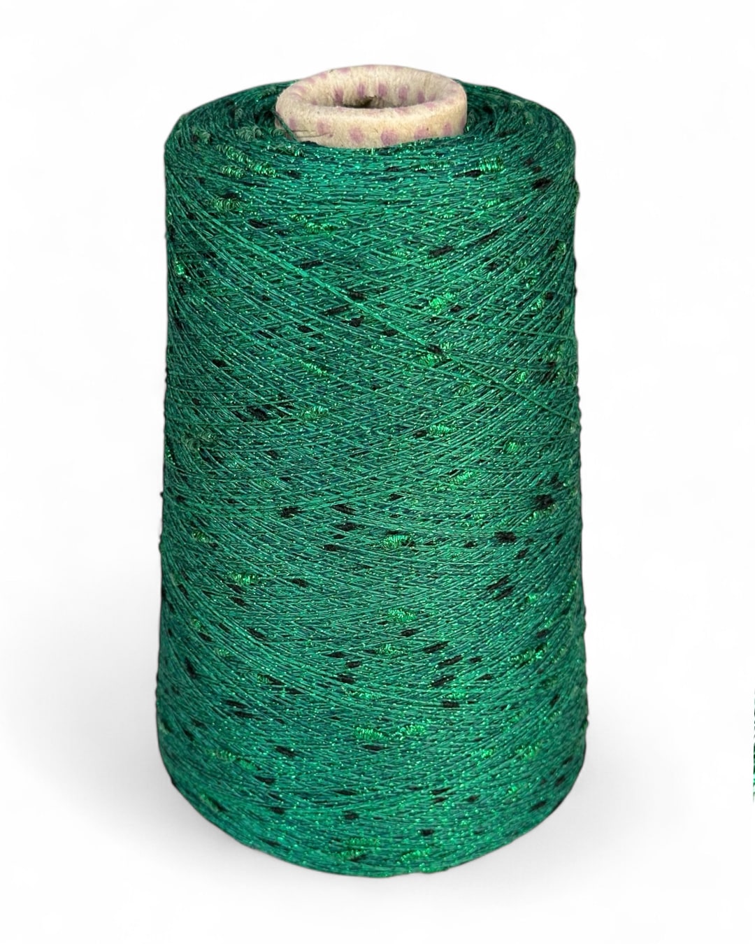 Stellina yarn in Emerald Echo on cone
