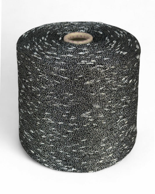Silver Coal knot yarn cone – top view