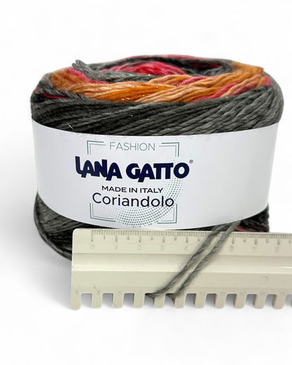 Lana Gatto Coriandolo, color 9329, 100 g / 300 m