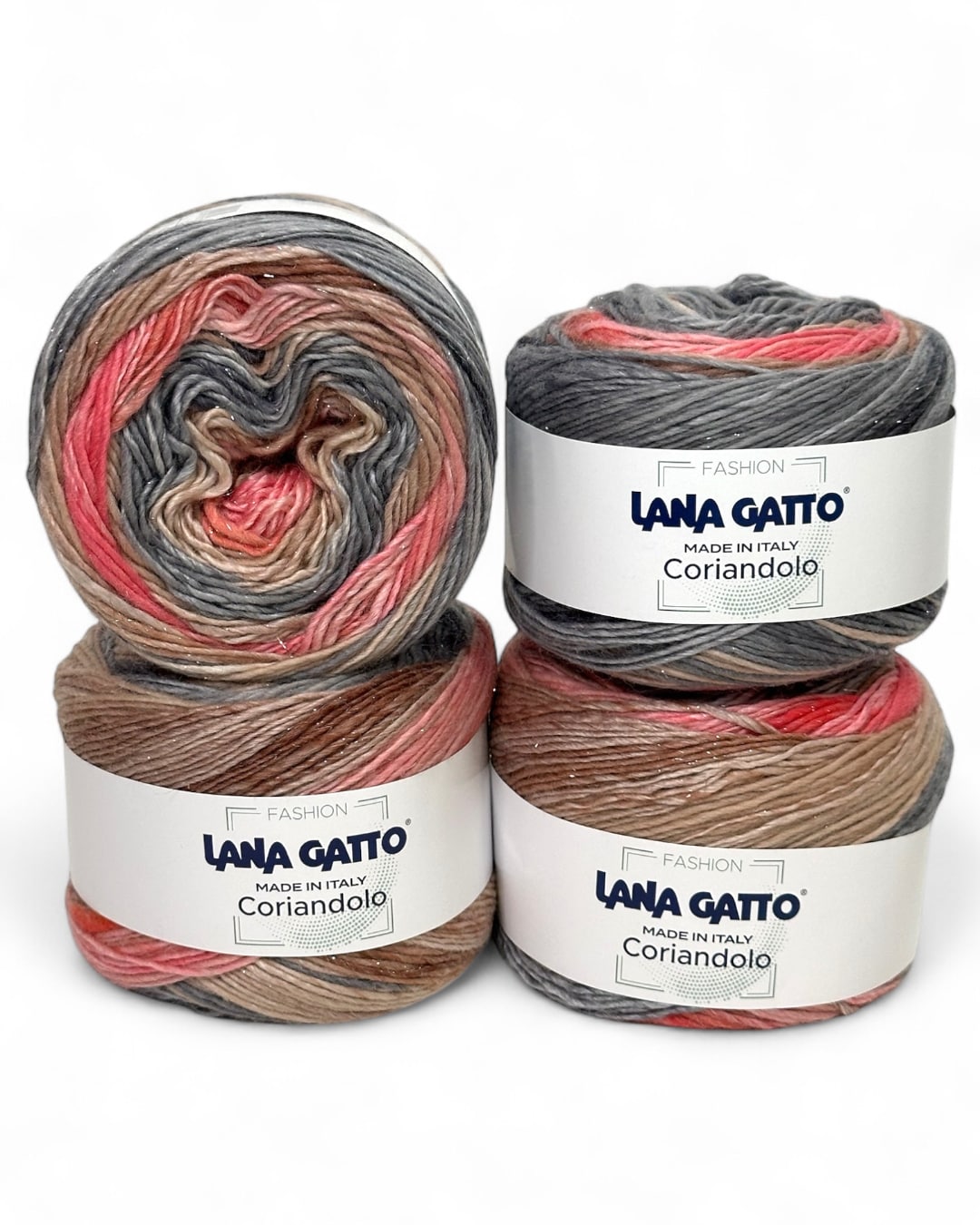 Lana Gatto Coriandolo, color 9328, 100 g / 300 m