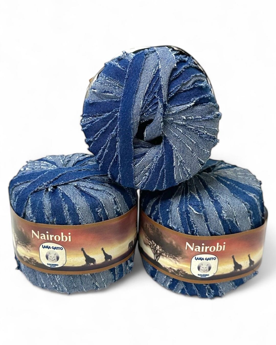 Lana Gatto Nairobi color 8400 (light denim), 100% cotton