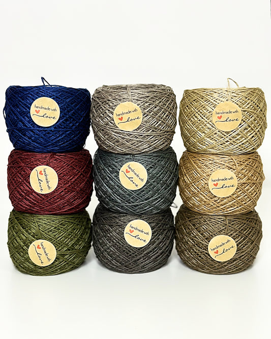 Linen Yarn Italy 9 classic colors, 150m/50g