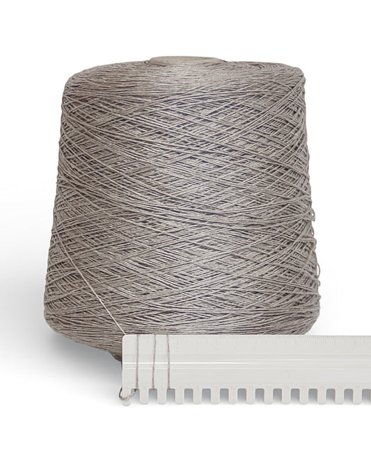 Linen Yarn Natural Flax — natural linen yarn in a warm grey-beige shade (400 m / 100 g)