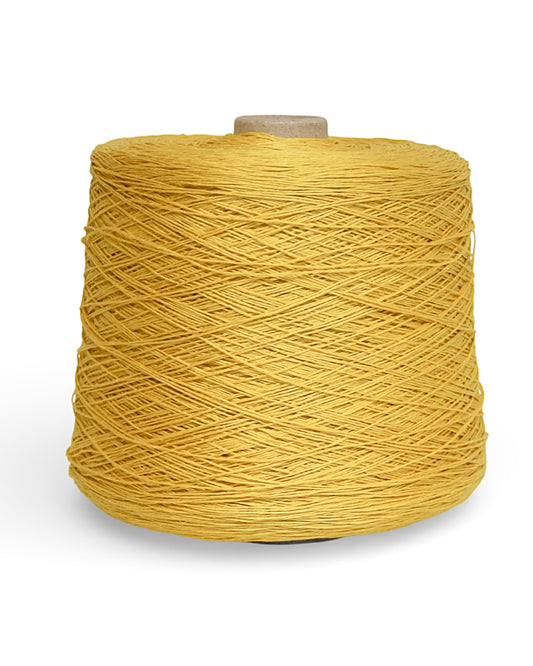 Linen Yarn Golden Mustard — elegant linen yarn in a warm mustard-gold shade (400 m / 100 g)