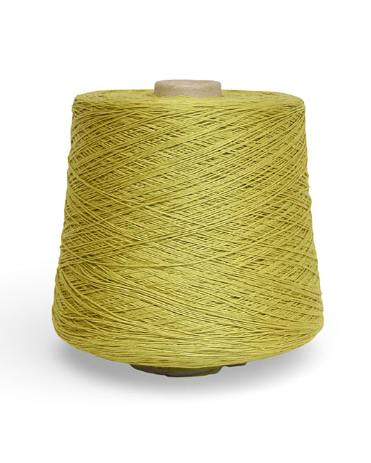 Linen Yarn Olive — natural linen yarn in a muted olive green shade (400 m / 100 g)