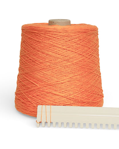 Linen Yarn Orange — natural orange linen yarn (400 m / 100 g)