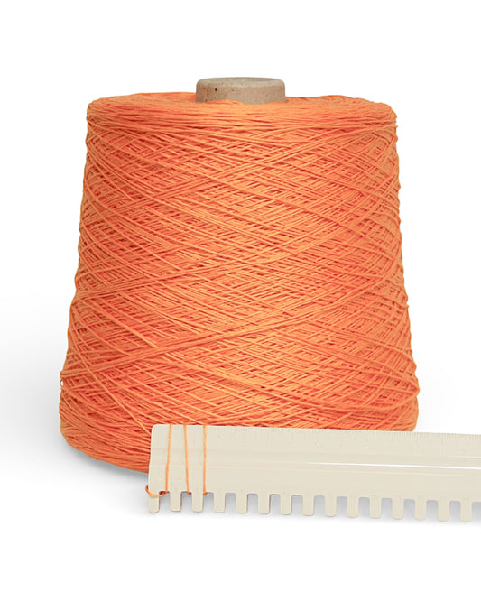 Linen Yarn Orange — natural orange linen yarn (400 m / 100 g)