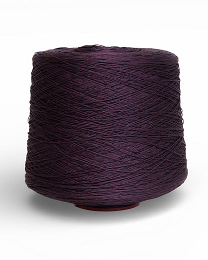 Linen Yarn Dark Eggplant — fuchsia linen yarn for knitting, crochet  and knitting machines (400 m / 100 g)