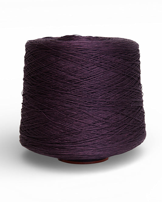 Linen Yarn Dark Eggplant — fuchsia linen yarn for knitting, crochet  and knitting machines (400 m / 100 g)