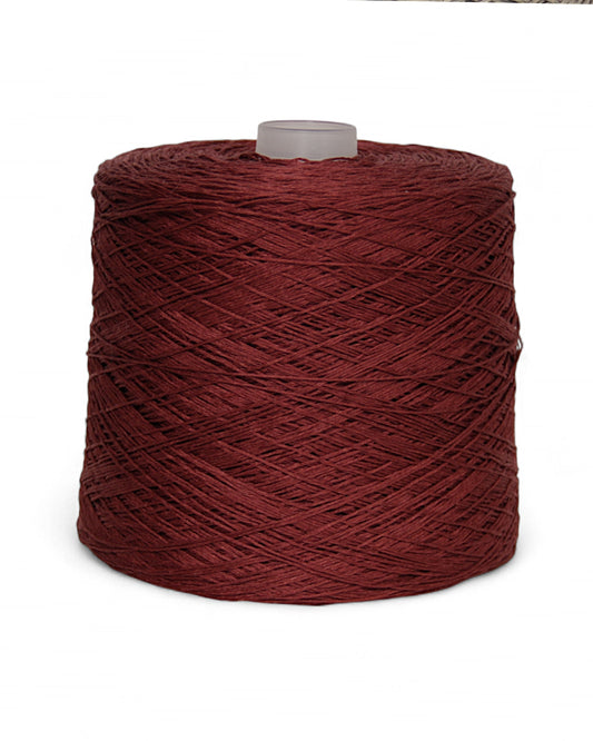 Frescolino Bordeaux — rich linen yarn in red wine color (300 m / 100 g)