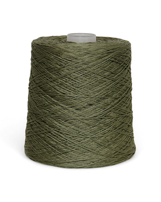 Frescolino Olive — elegant linen yarn in a soft olive tone (300 m / 100 g)