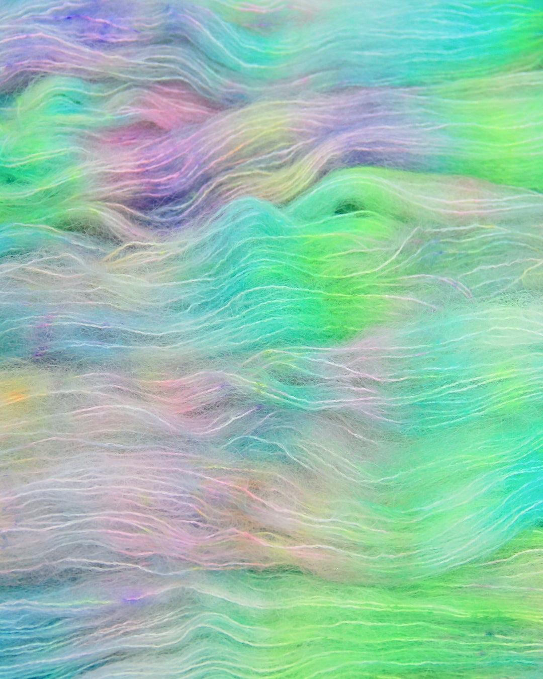 Superkid Mohair Silk MERCURIO color Laguna — hand-dyed luxury yarn