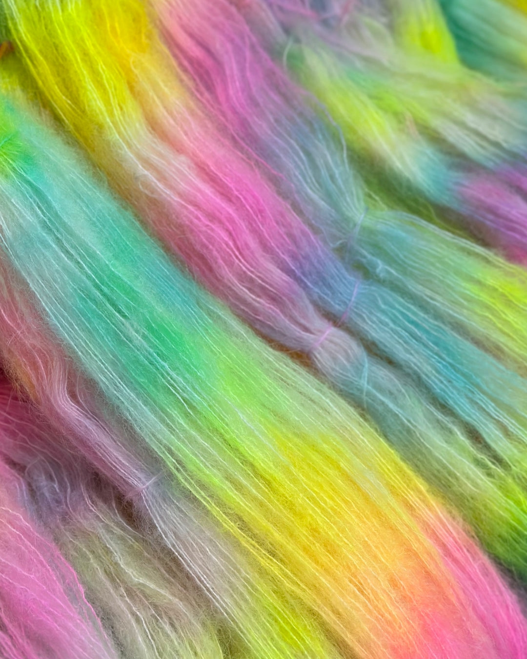 Superkid Mohair Silk MERCURIO color Prisma — hand-dyed luxury yarn