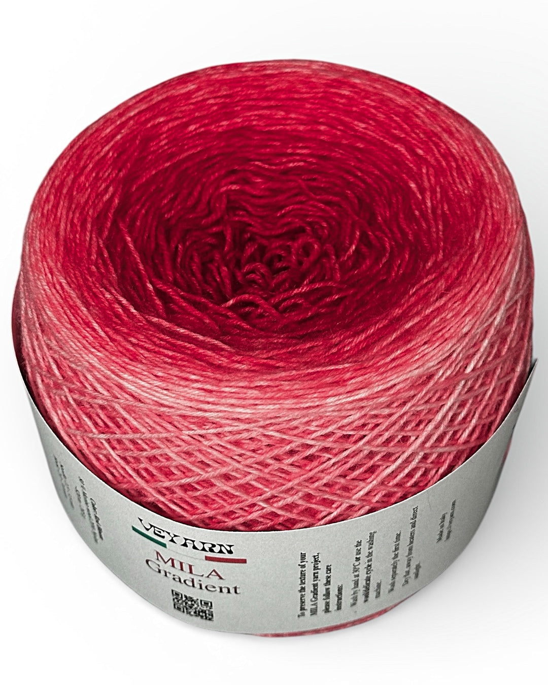Gradient Yarn Red Bloom Mila — 205 g Merino Nylon