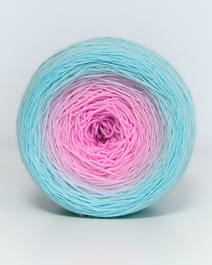 Solar Flame — Filato a Gradiente 205 g Merino / Nylon