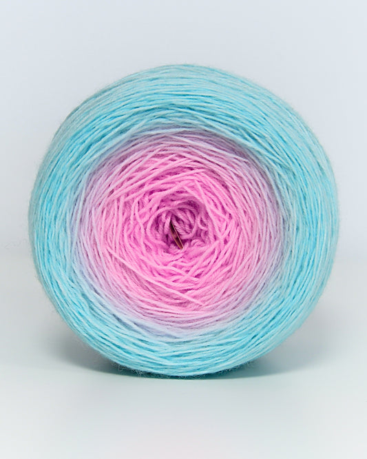 Solar Flame — Filato a Gradiente 205 g Merino / Nylon