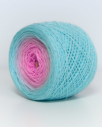 Solar Flame — Filato a Gradiente 205 g Merino / Nylon