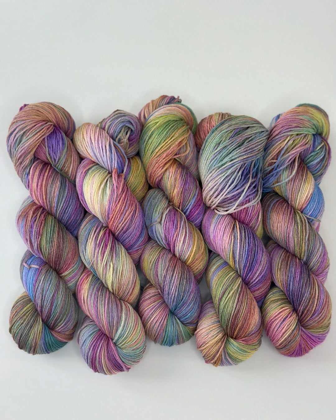 Filato di lana merino tinto a mano, colore Northern Lights Magic, 420 m, gomitolo 100 g