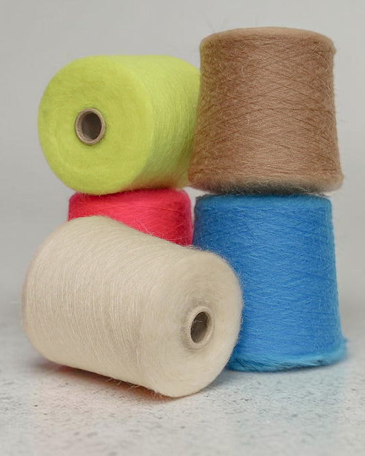 Aurora Ilaria — Italian Super Kid Mohair Yarn on Cone, 1000 m/100 g