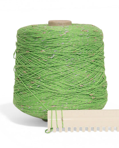 Putaringonit — designer cotton yarn with knot effect and lurex