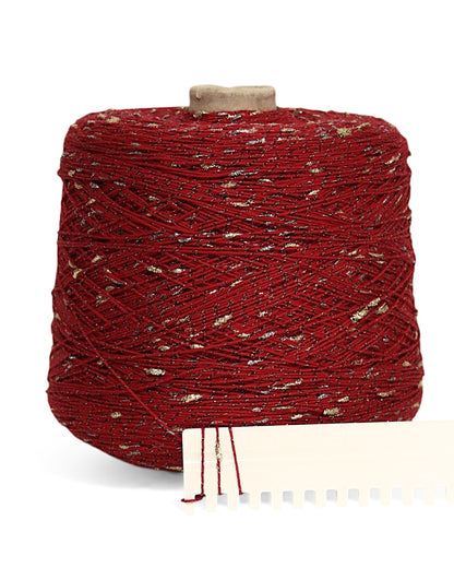 Putaringonit — designer cotton yarn with knot effect and lurex