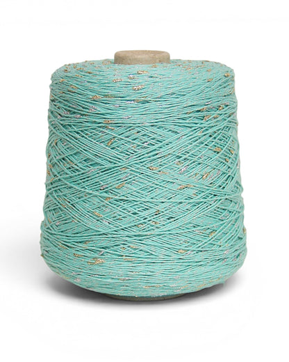 Putaringonit — designer cotton yarn with knot effect and lurex